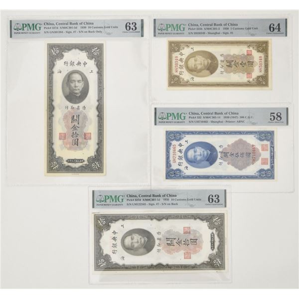 China. Central Bank of China, 1930–47 Banknote Issues.