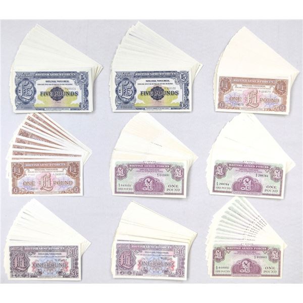 Great Britian. British Armed Forces, ND 91948) to ND (1962), Special Voucher Assortment.