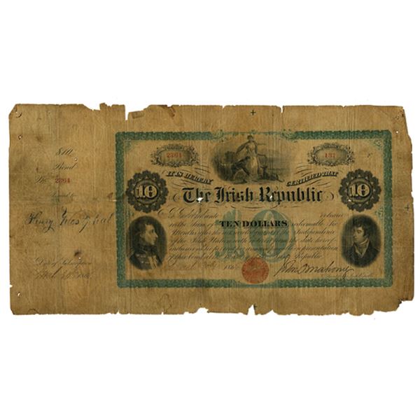 Ireland. Irish Republic, "Fenian" Bond, 1866, Issued Irish Independence Bond.