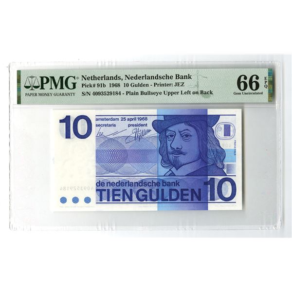 Netherlands. Netherlands Bank, 1968, Issued Banknote.