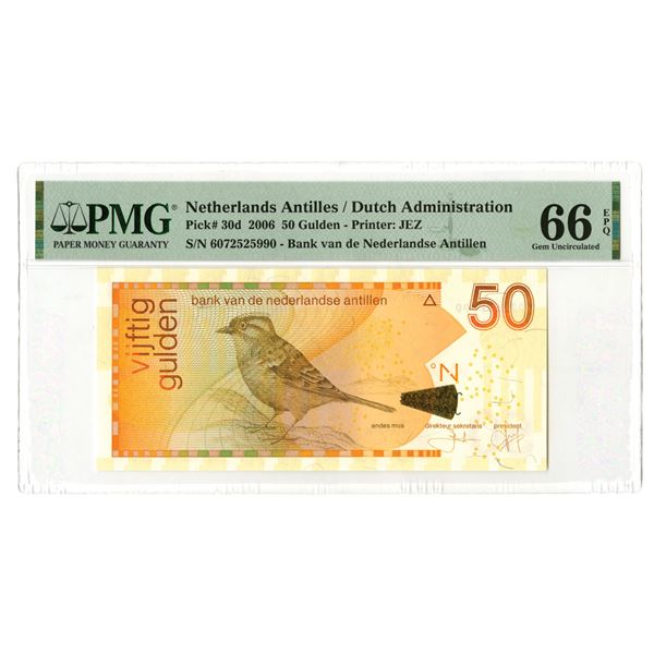 Netherlands Antilles. Bank van de Nederlandse Antillen, 2006, Issued Banknote.