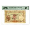 Image 1 : New Hebrides. Banque de l'Indo-Chine, 1941, Issued Banknote with Solid Sevens S/N M.70-777,