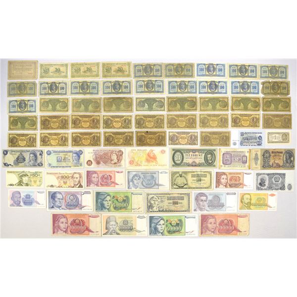 World Wide Banknote Assortment, 1910-1970s