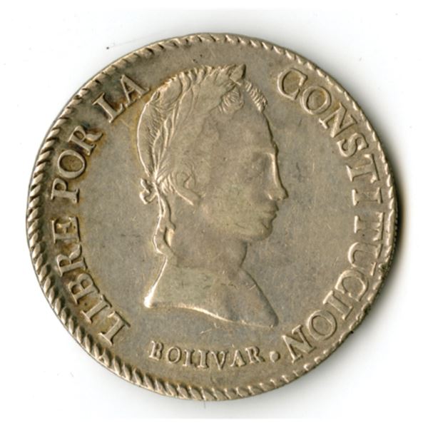 Bolivia, Republica Boliviana, 8 Sueldos, 1846 R, KM#103