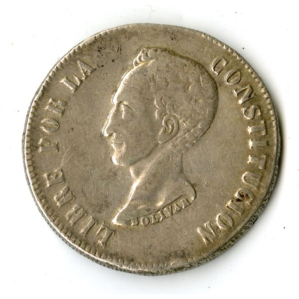 Bolivia, Republica Boliviana, 8 Sueldos, 1851 FM, KM#109