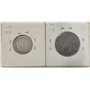 Image 2 : Peru, 1827-1828, 1 Real & 2 Reales Pair, C-129.1 & C-130-1 (KM-145.1 & KM-141.1)