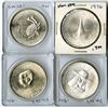 Image 1 : Peru, Quartet of Silver Commemorative Soles de Oro Issues, 1971-1976.