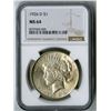 Image 1 : U.S., Peace Silver Dollar, 1926-D, $1, NGC MS 64 Uncirculated