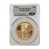 Image 1 : U.S., Saint-Gaudens Double Eagle, 1914-S, $20 Gold, CAC UNC Details (Damage, Reverse)