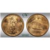 Image 5 : U.S., Saint-Gaudens Double Eagle, 1914-S, $20 Gold, CAC UNC Details (Damage, Reverse)