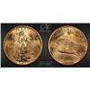 Image 6 : U.S., Saint-Gaudens Double Eagle, 1914-S, $20 Gold, CAC UNC Details (Damage, Reverse)