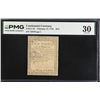 Image 1 : U.S. Continental Currency, February 17, 1776, $2/3 (Fr.# CC-22), Issued Banknote, PMG Very Fine 30