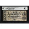 Image 1 : DC. Merchants Bank, Anacostia. 1852 $1 Obsolete Banknote, PMG Choice Fine 15 NET