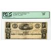 Image 1 : FL. Commercial Bank of Florida, St. Joseph. $10 Post Note Obsolete Banknote, Remainder, PCGS Very Fi