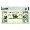 Image 1 : PA. Pennsylvania Savings Bank, 18xx (Reprinted in ca.1940-60s), $20, Proprietary-Reprint Obsolete Ba