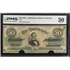 Image 1 : VA. C.S.A., $50, 1862, T-50, Issued Banknote, PMG Very Fine 30