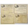 Image 1 : VA. C.S.A. Non Taxable 6% Certificate, 1864 to 1865, Bond Quartet.