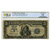 Image 1 : U.S. Silver Certificate. 1899 $5, Fr.# 281m, "Indian Chief" Note, Issued Banknote, PCGS Choice Fine 
