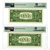 Image 2 : U.S. Silver Certificate, Series of 1957, Fr#1619* (*C Block) Star Note Sequential Pair, Both PMG Gem