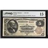 Image 1 : KS. National Bank of Holton, Kansas. $5, Series of 1882 BB, Ch.# 5041, Fr.# 474, Issued Banknote, PM