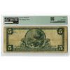 Image 2 : NY. National Bank of Orange County of Goshen, New York. $5, Series of 1902 Plain Back, Ch.# 1399, Fr