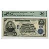 Image 1 : PA. Farmers Deposit National Bank of Pittsburgh, Pennsylvania. $5, Series of 1902 Plain Back, Ch.# 6