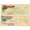 Image 1 : WS. Ringling Bros., ND (1910s) and 1912, I/C and Unissued Draft Pair, One Issued and Signed by Ringl