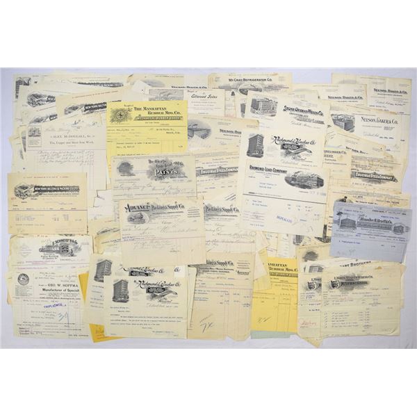 Industrial & Manufacturing Business Correspondence, 1900 to 1930, Invoices, Letterheads & Receipts