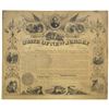 Image 1 : NJ. State of New Jersey Civil War Honorable Testimonial, 1866, Issued to Hiram G. Voorhees, 9th NJ V