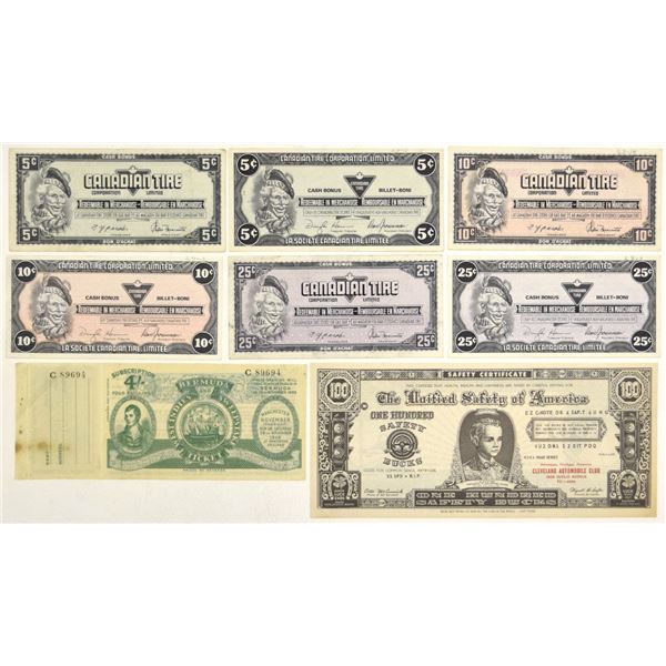 Canada & U.S. Advertising Scrip & Promotional Currency, 1930s to 1960s