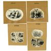 Image 1 : ABN Predecessor Company Proof Vignette Quartet used on Obsolete Banknotes & Fiscal Documents, ca.183