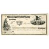 Image 1 : MS. Mississippi Valley Bank. Undenominated Check / Draft Proof on Thin Card, ca.1870s. Continental B