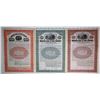 Image 1 : MT. Montana Coal & Coke Co., 1907; and, Montana Coal & Iron Co.,1912,  Specimen Gold Coupon Bond Tri