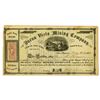 Image 1 : Nevada Territory. Buena Vista Mining Co., 1863, I/U Stock Certificate.
