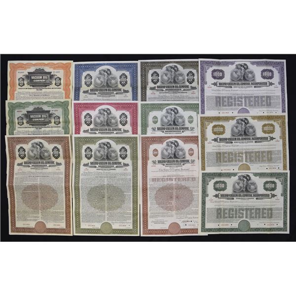 NY. Standard Oil Company Related Specimen Bond Collection - Vacuum Oil Co. & SOCONY-Vacuum Oil Co., 