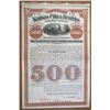 Image 1 : KS, NE.. Kansas City & Beatrice Railroad Co. 1889 Specimen Gold Coupon Bond Rarity
