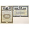 Image 1 : NY. Interborough-Metropolitan Co., 1906 and 1910, Specimen Gold Bond Pair.