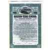 Image 1 : TX. Houston and Texas Central Railroad Co., 1903 Specimen Gold Coupon Bond Rarity.