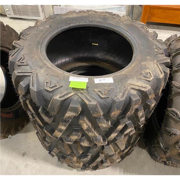 PAIR OF 27X11 R14 4-WHEELER TIRES
