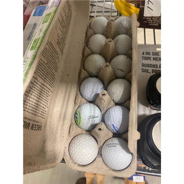 12 GOLF BALLS