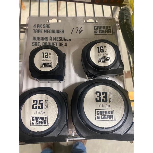 4PC TAPE MEASURING SET
