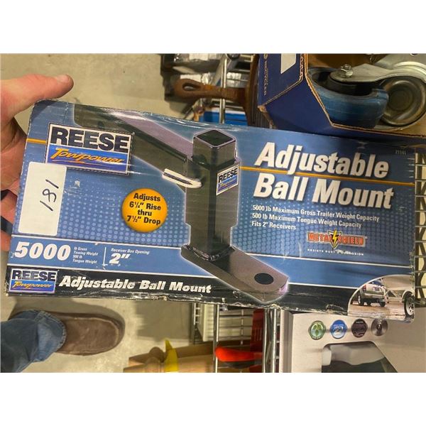 2IN ADJUSTABLE DROP HITCH BALL MOUNT