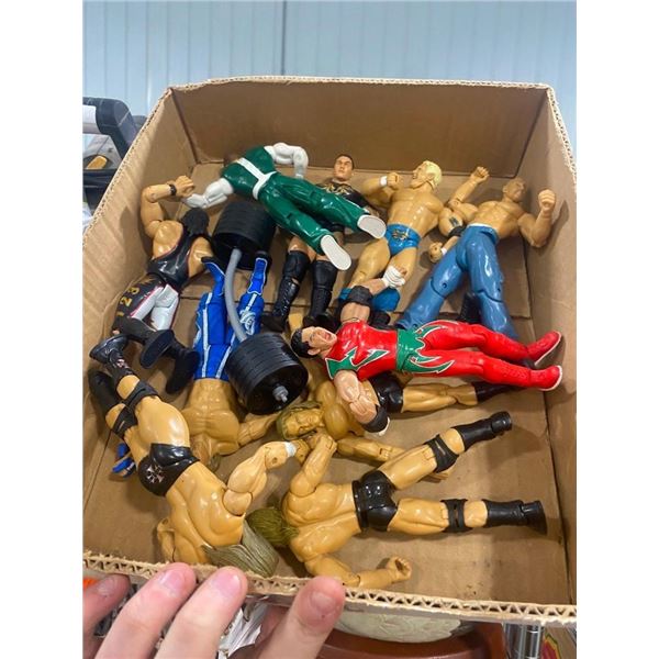 BOX OF ASSORTED ACTION FIGURES