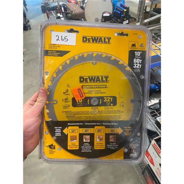 10IN DEWALT SAW BLADE