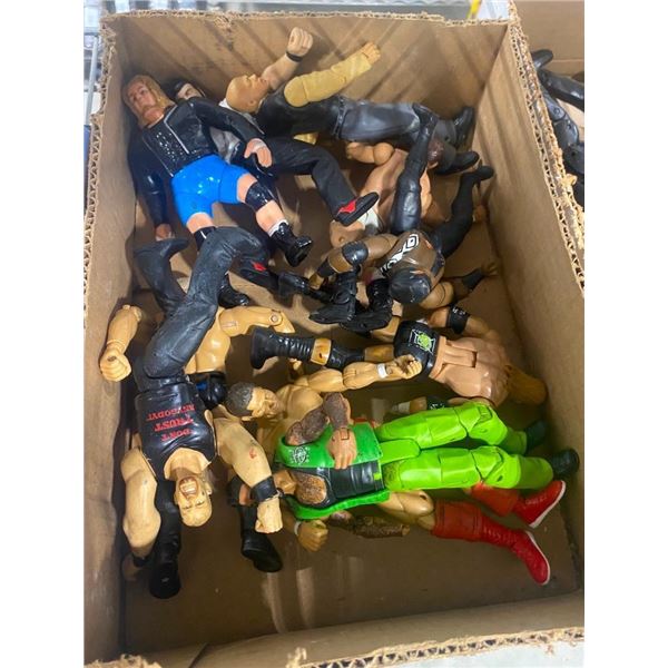 BOX OF ASSORTED ACTION FIGURES