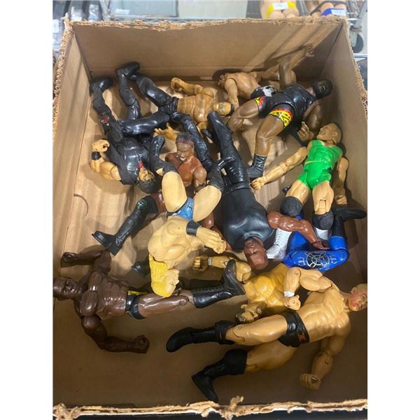 BOX OF ASSORTED ACTION FIGURES
