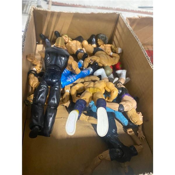 BOX OF ASSORTED ACTION FIGURES