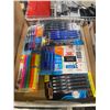 Image 1 : BOX OF ASSORTED PENS AND NOTEBOOKS