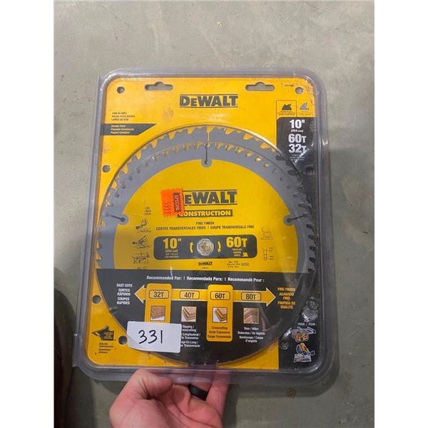 2 DEWALT 10IN SAW BLADES