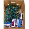 Image 1 : BOX OF ASSORTED CHRISTMAS LIGHTS AND BULBS